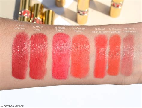 ysl rouge volupte shine 35|YSL rouge volupte shine swatches.